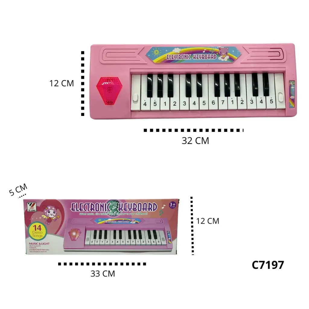 PIANO CON LUZ Y MUSICA C7197