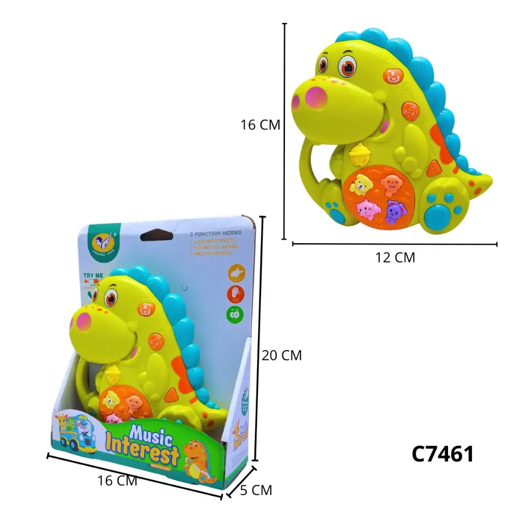 PIANO MUSICAL DINOSAURIO BEBE C7461