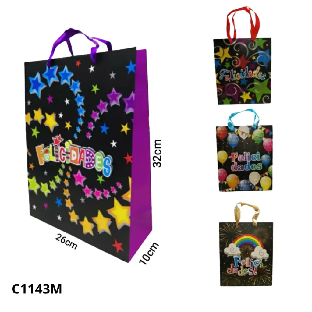 BOLSA DE REGALO FELICIDADES C1143M