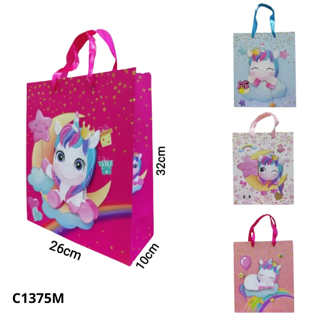 BOLSA DE REGALO UNICORNIO C1375M