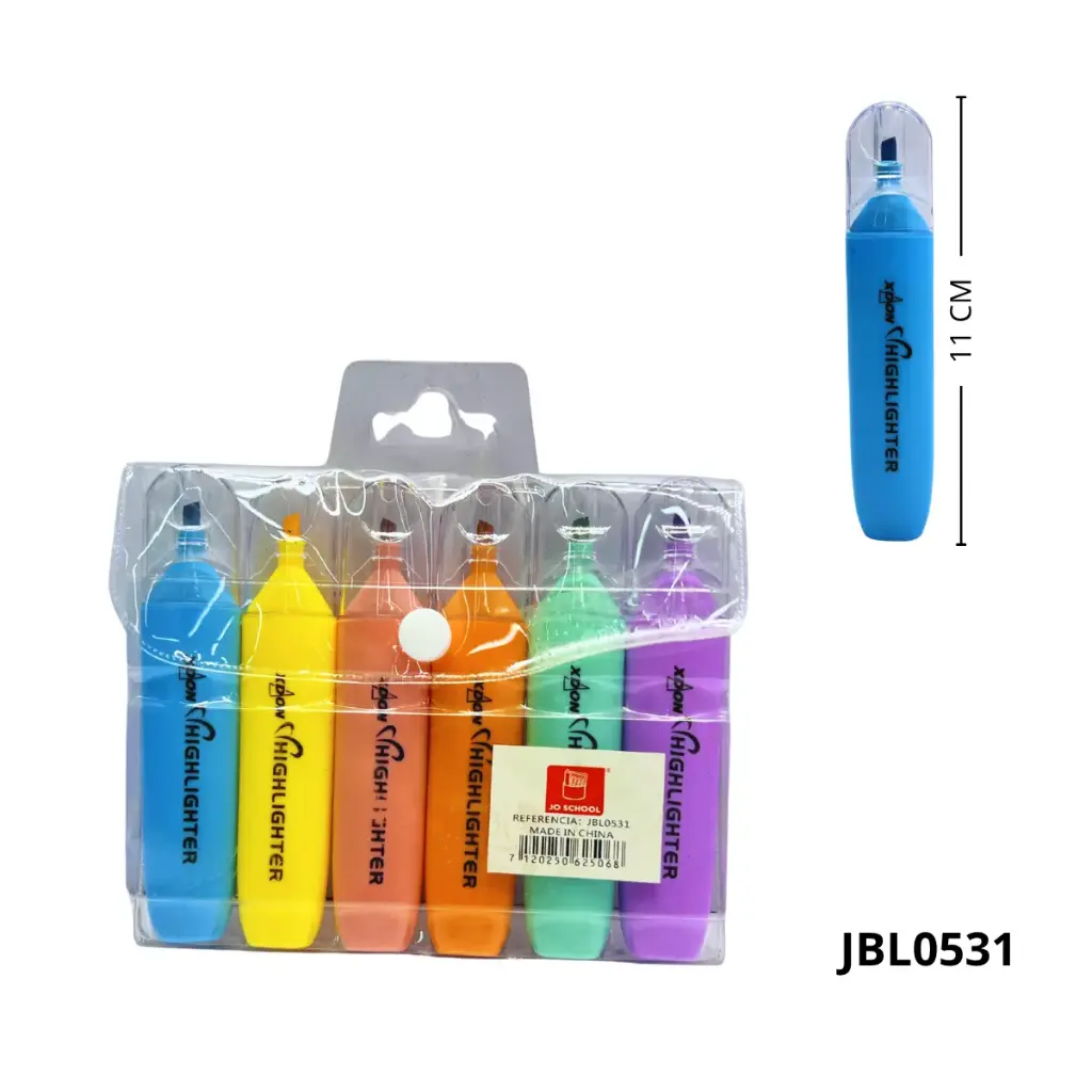 RESALTADORES FLUORESCENTE X6 JBL0531