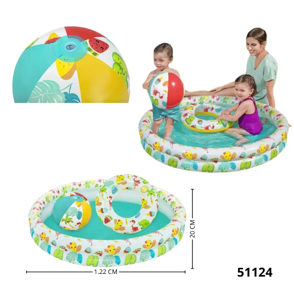 COMBO DE PISCINA Y BALON 51124