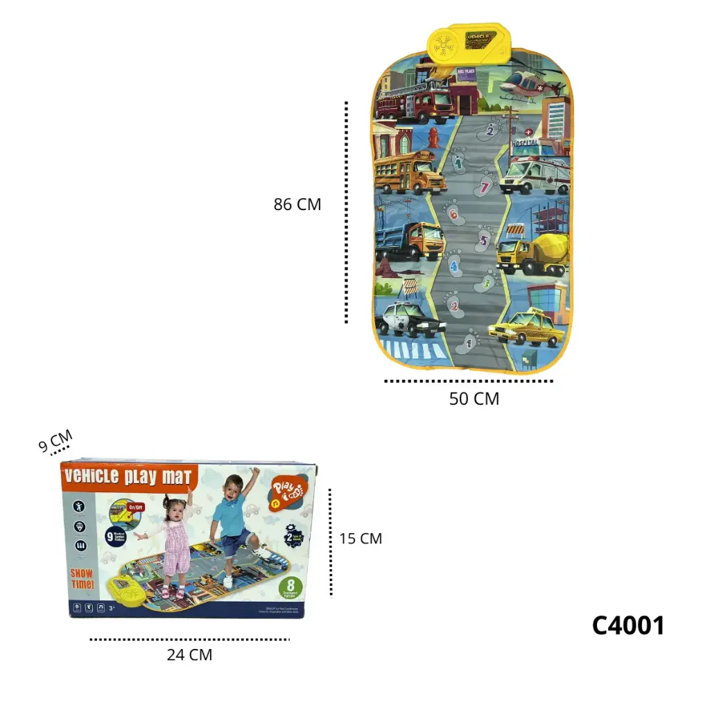 TAPETE PIANO DIDÁCTICO INFANTIL C4001