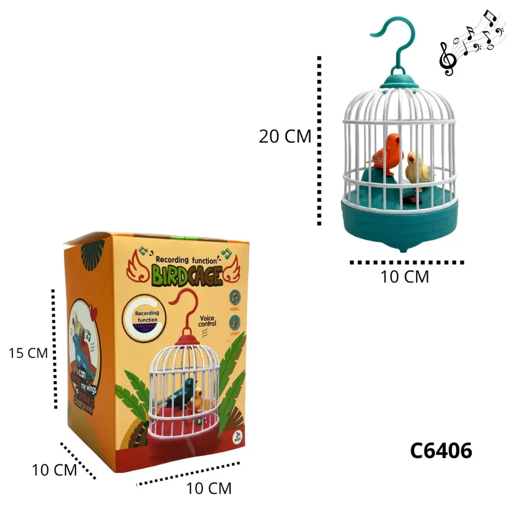 PAJAROS MUSICALES DECORATIVOS C6406