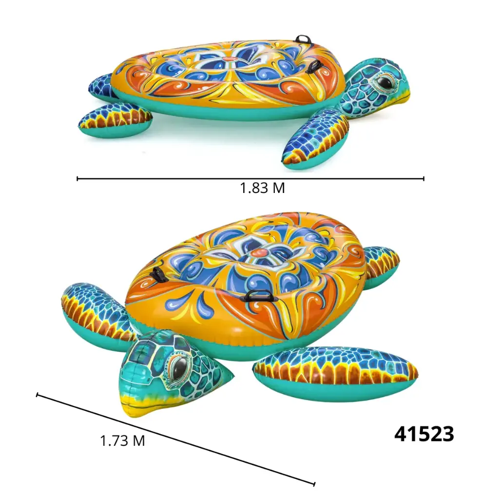 INFLABLE TORTUGA MULTICOLOR BESTWAY 1.83mx1.73m 41523