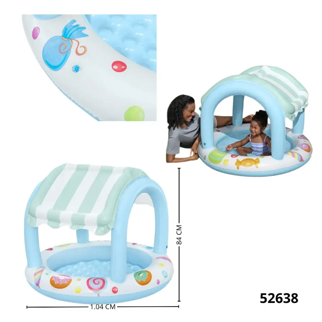 PISCINA BEBE CON TECHO BESTWAY 1.04mx84cm 52638