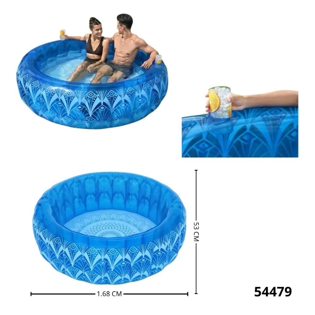 PISCINA INFLABLE EXTRA RESISTENTE BESTWAY 1.68mx H53cm 54479