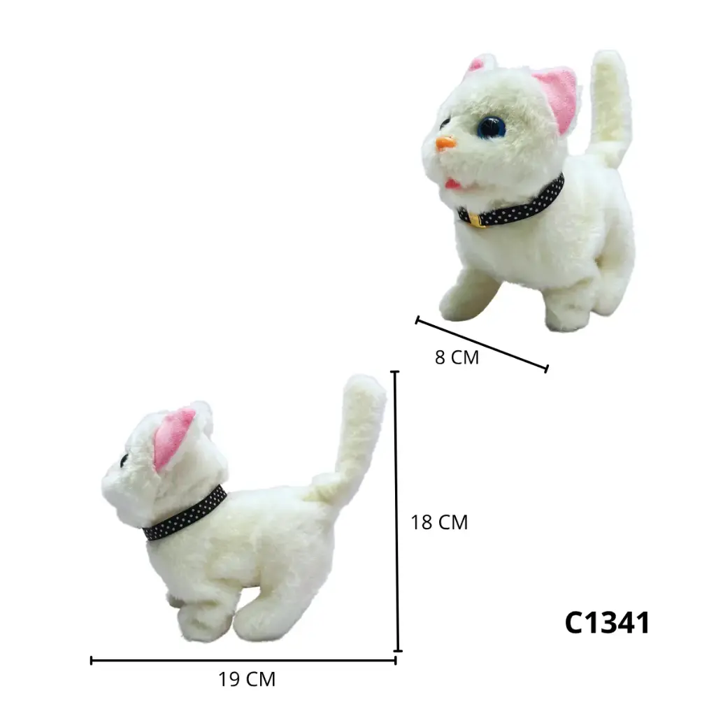 GATO QUE CAMINA CON SONIDO Y MECANISMO C1341