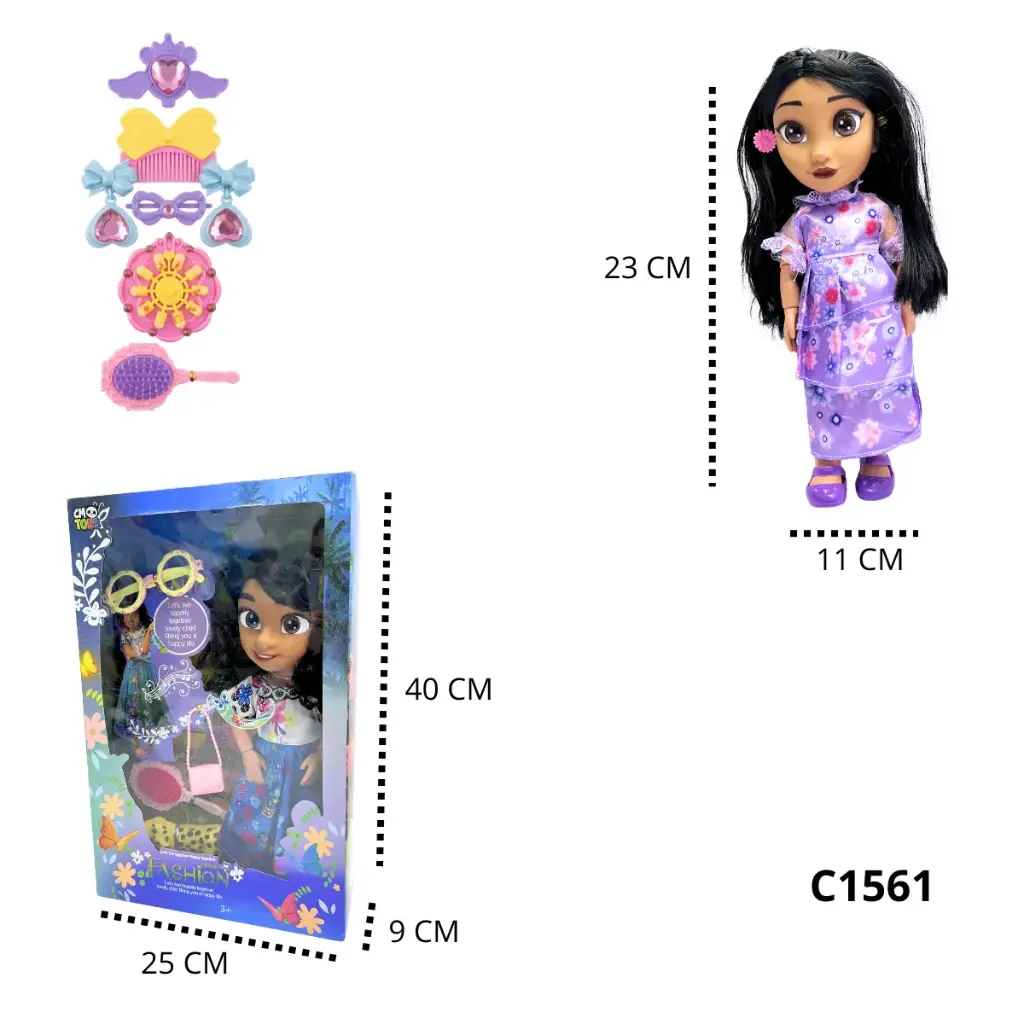 MUNECA ENCANTO ACCESORIOS C1561