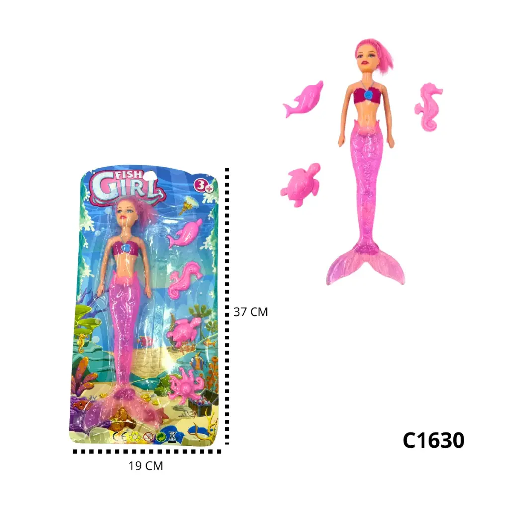 MUÑECA BLISTER SIRENA C1630