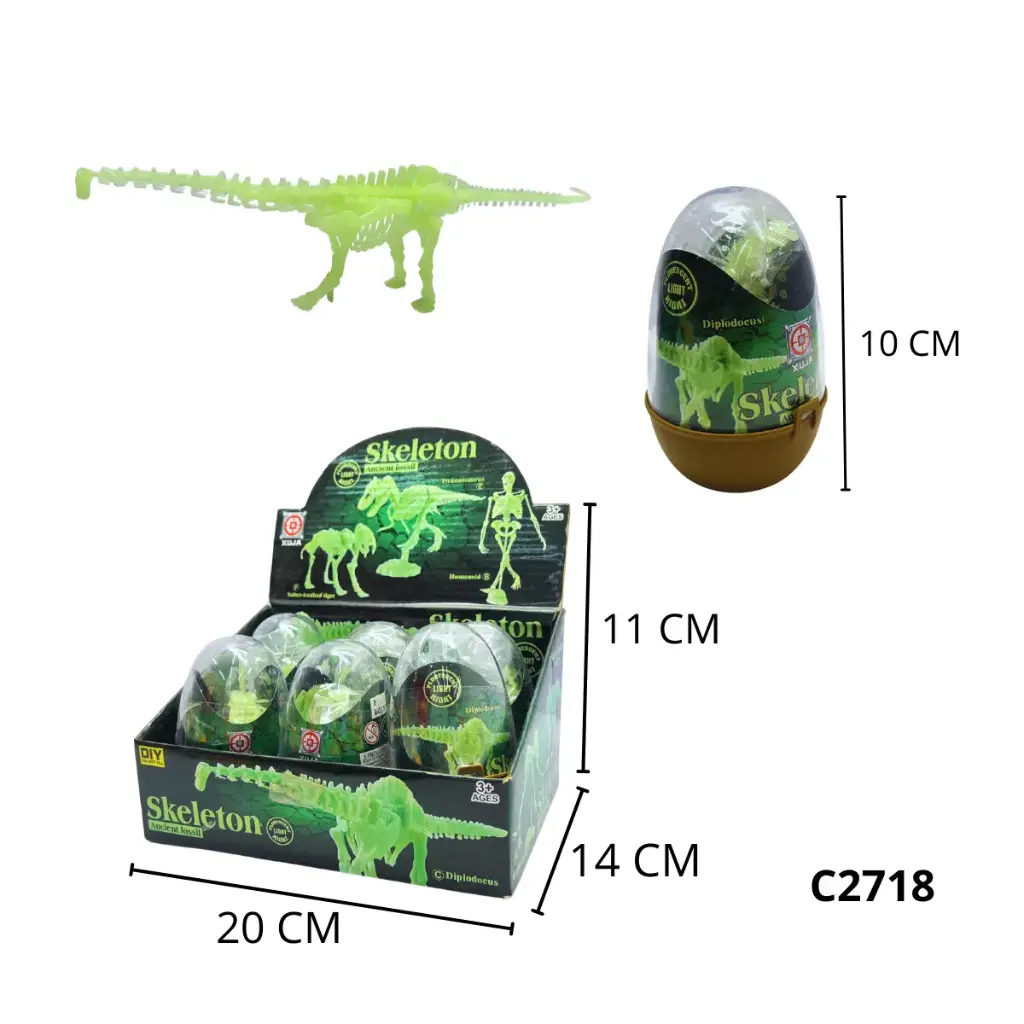 HUEVO DINO NEON HUESO C2718
