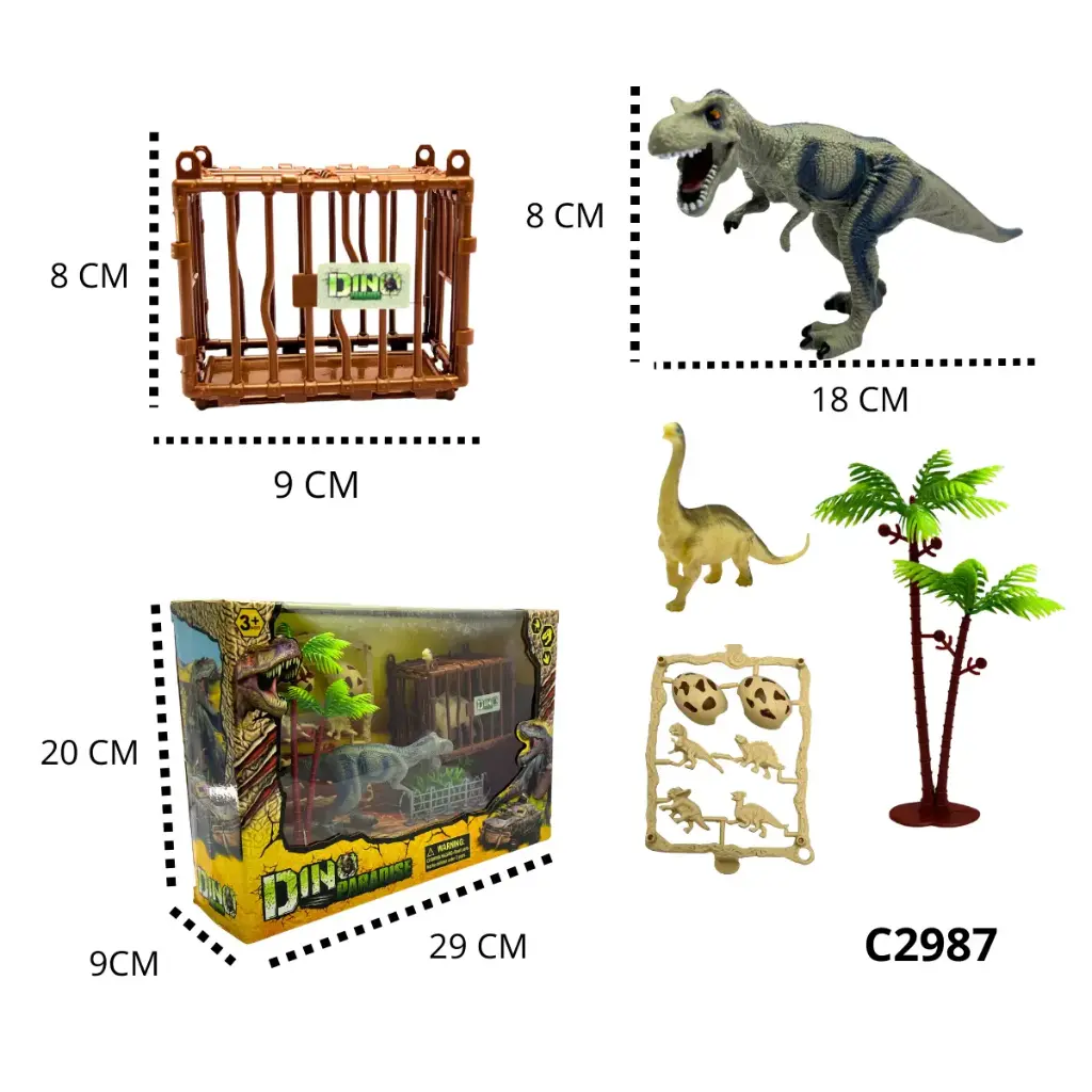 CAJA SET DINOSAURIO C2987