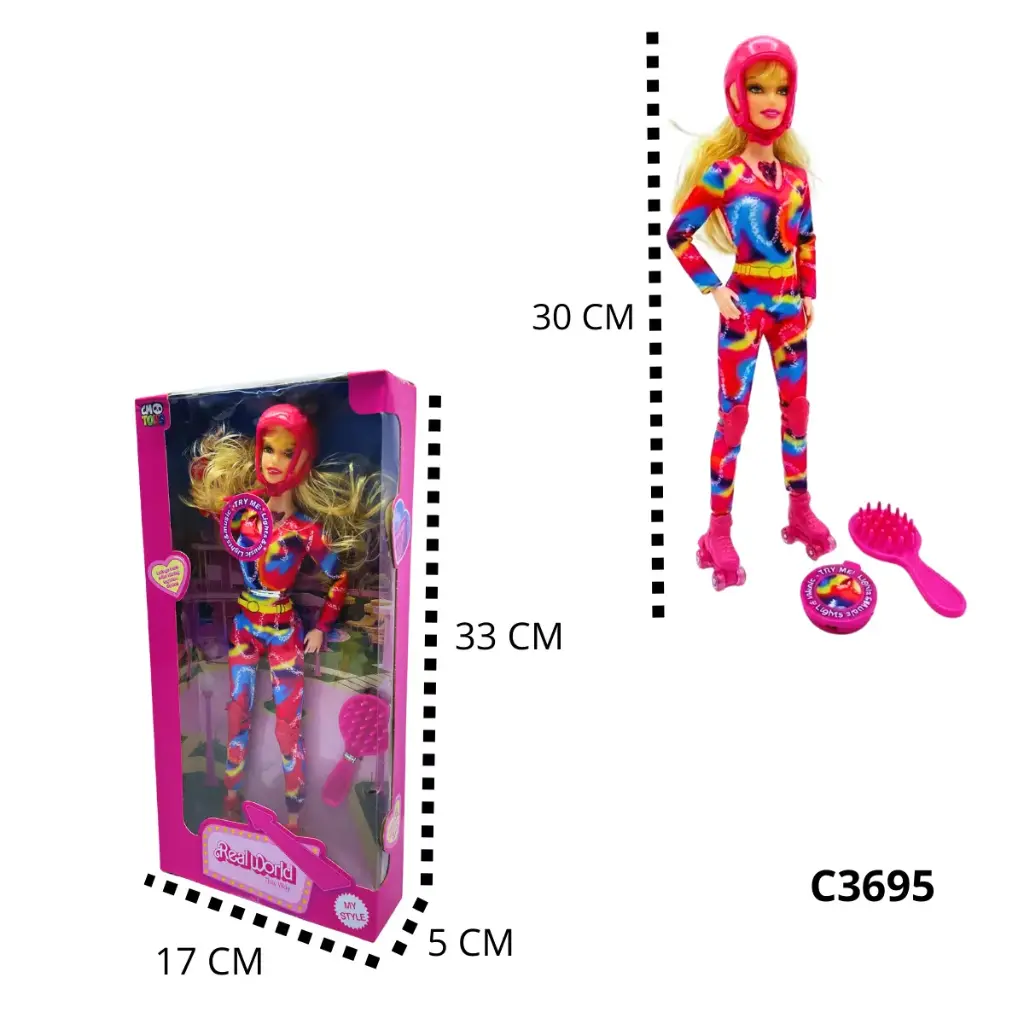 MUNECA REAL WORLD C3695