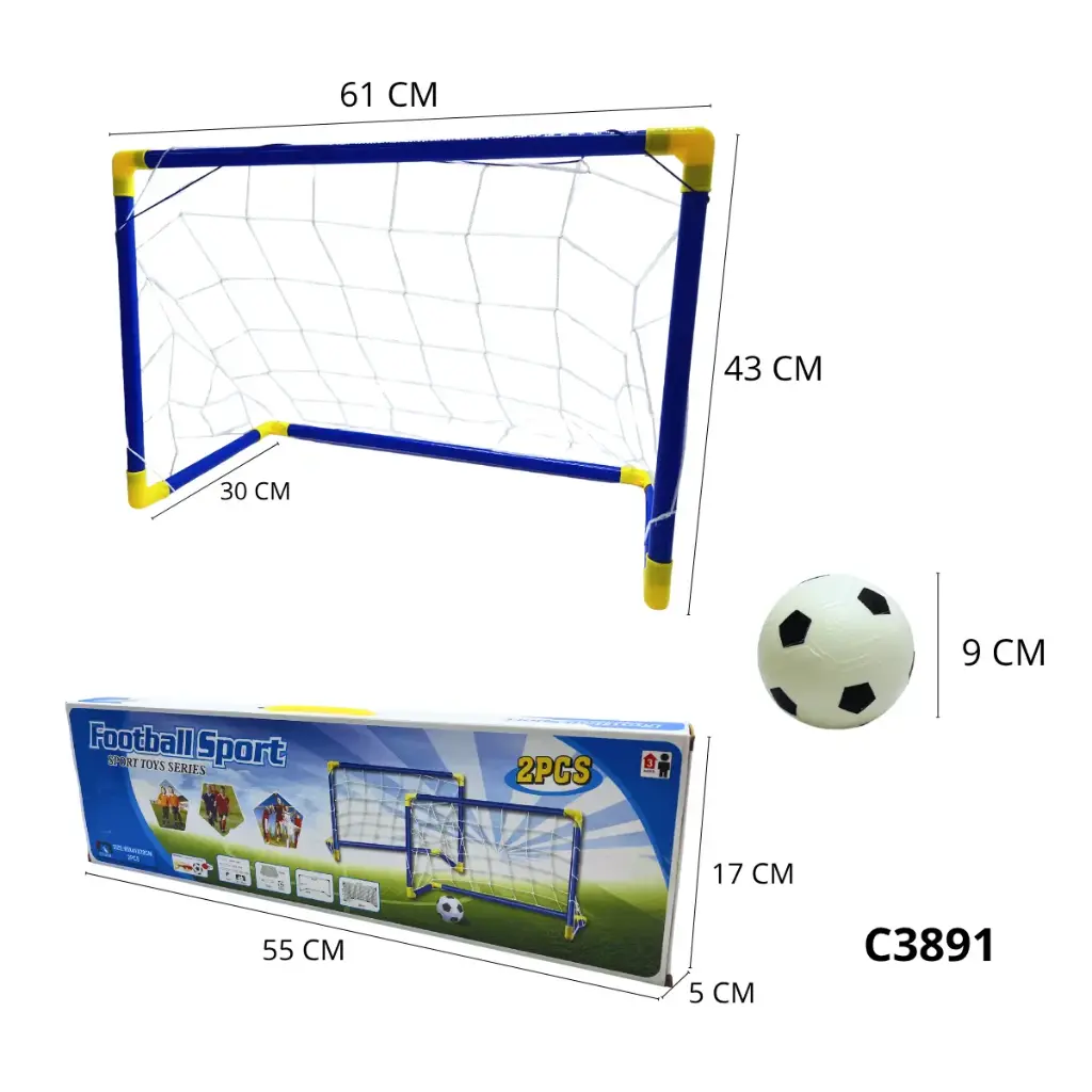 CANCHAS DE FÚTBOL POR DOS EN CAJA C3891