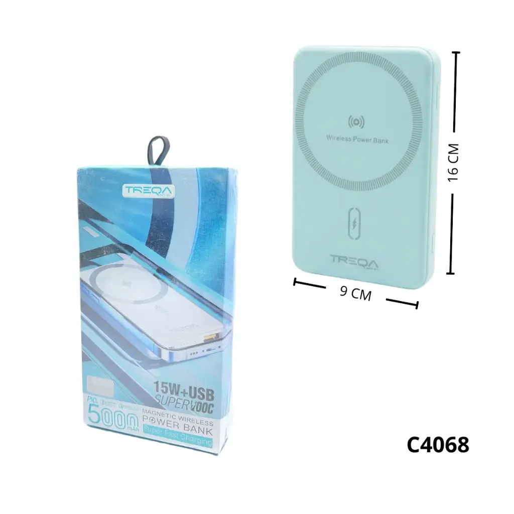POWER BANK CON IMAN 5000MAH C4068