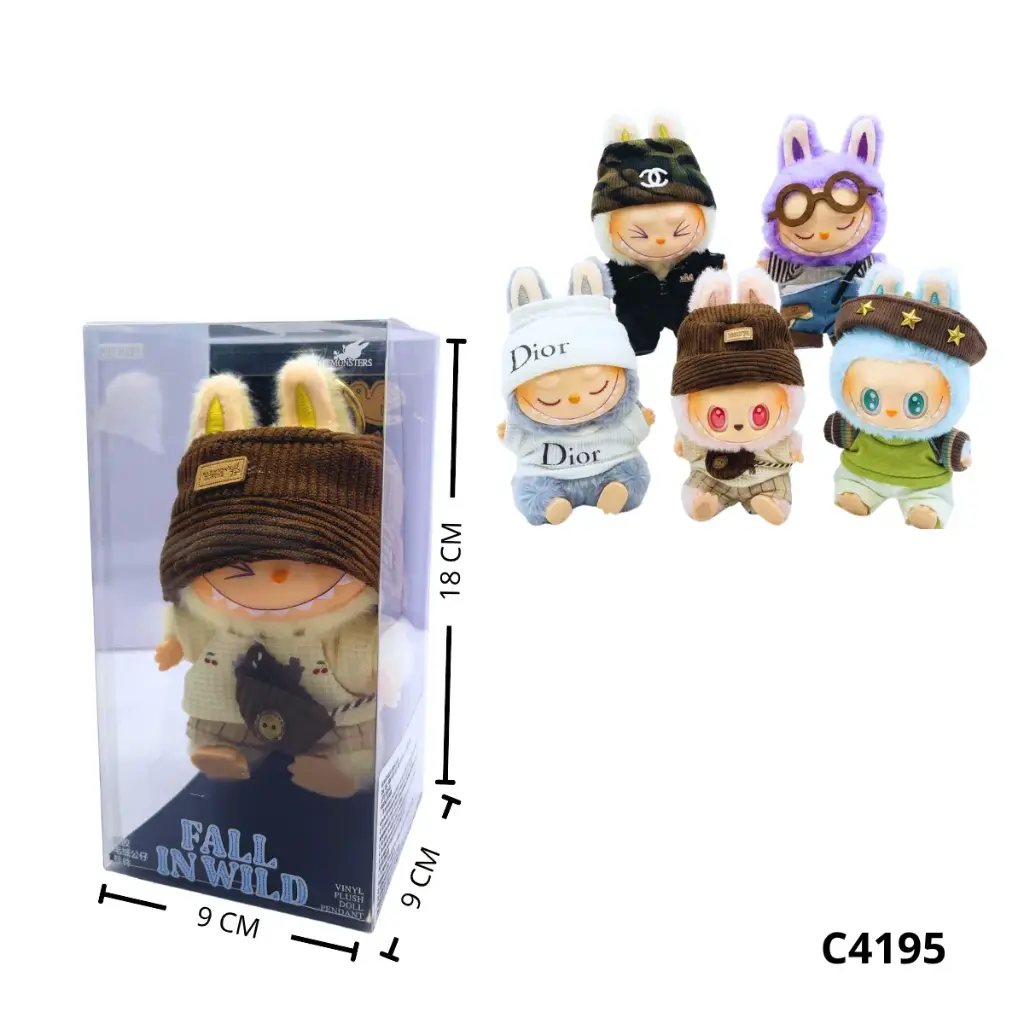 MUÑECO LABUBU CON ROPA C4195