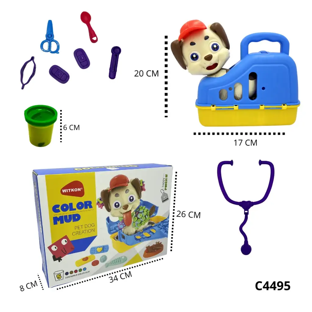 JUEGO PLASTILINA PERRO C4495