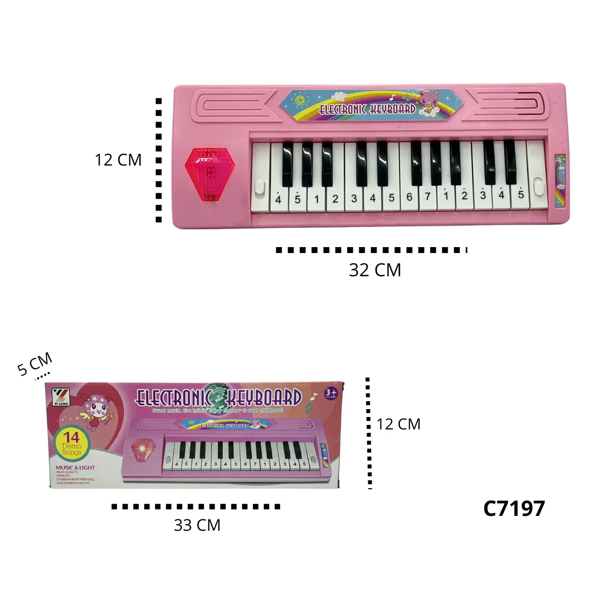PIANO CON LUZ Y MUSICA C7197