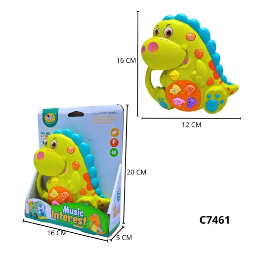 C7461 PIANO MUSICAL DINOSAURIO BEBE C7461