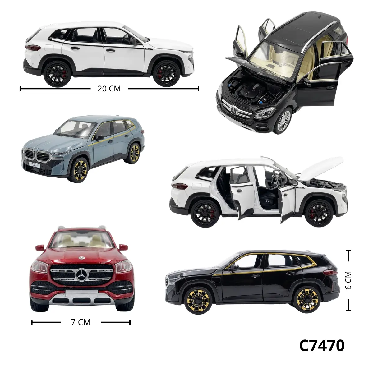 CARRO COLECCION METALICO MERCECES GLS C7470