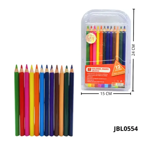 JBL0554 CAJA DE COLORES X 12 PCS JBL0554