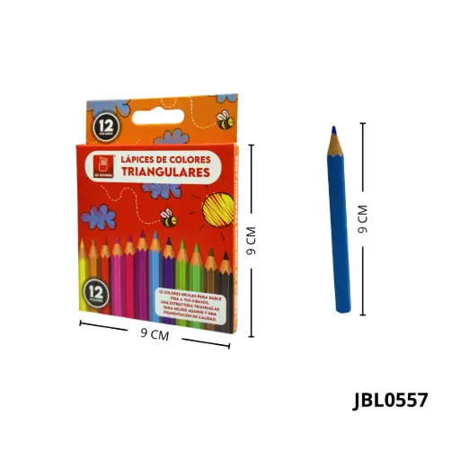 JBL0557 CAJA COLORES MINI X 12 PCS JBL0557