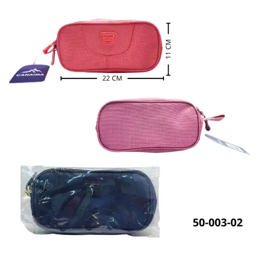 50-003-02 CARTUCHERA COLORES AZUL LILA ROSA NEGRO 50-003-02