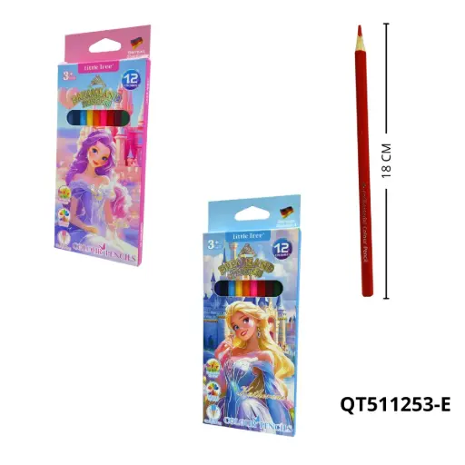QT511253-E COLORES DE ALTA GAMA PRINCESAS X12 PCS QT511253-E