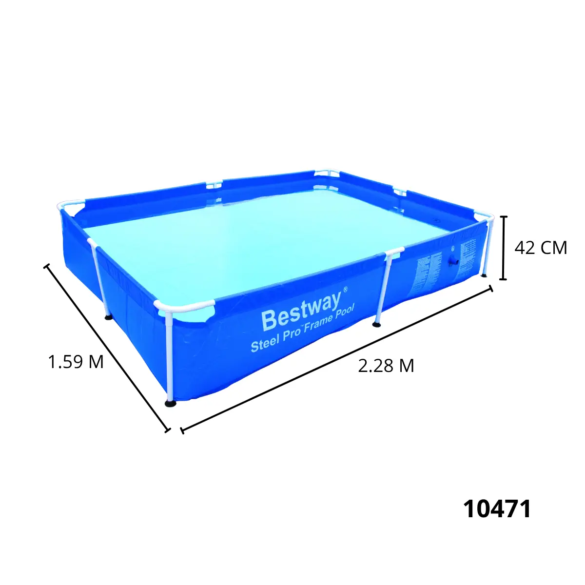 PISCINA ESTRUCTURAL 228X159X42cm 10471