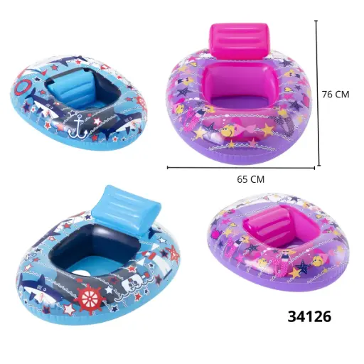 34126 INFLABLE WATER CRAFT 76X65CM 12PCS 34126