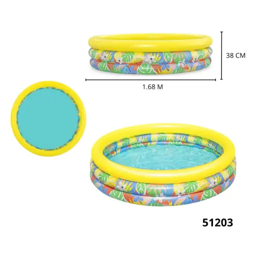 51203 PISCINA 3 AROS BESTWAY Φ1.68m x H38cm 51203