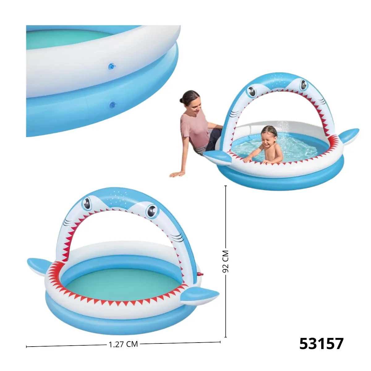PISCINA FUENTE SHARK BESTWAY 53157