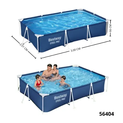 56404 PISCINA ESTRUCTURAL RECTANGULAR BESTWAY 56404