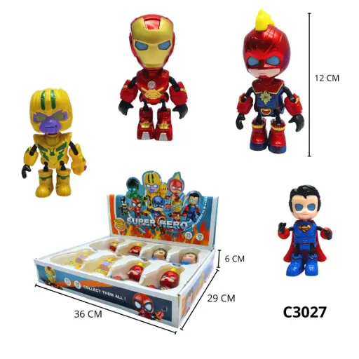 C3027 CAJA HEROES X 8 C3027