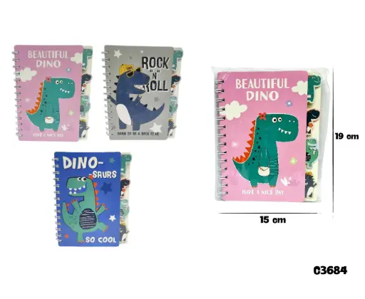 C3684 AGENDA DINOSAURIO SURTIDA C3684