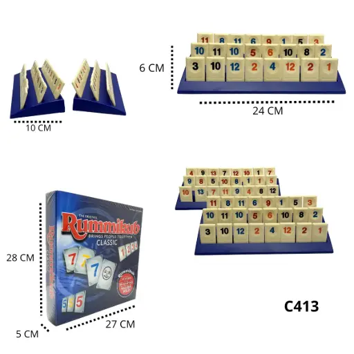 C413 JUEGO DE MESA RUMMY Q C413