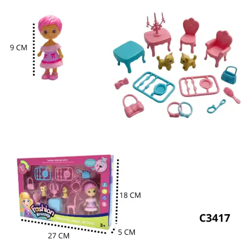 C3417 C3417 MUÑECA CON ACCESORIOS