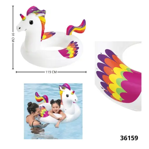 36159 FLOTADOR ARO UNICORNIO 120CM BESTWAY 36159