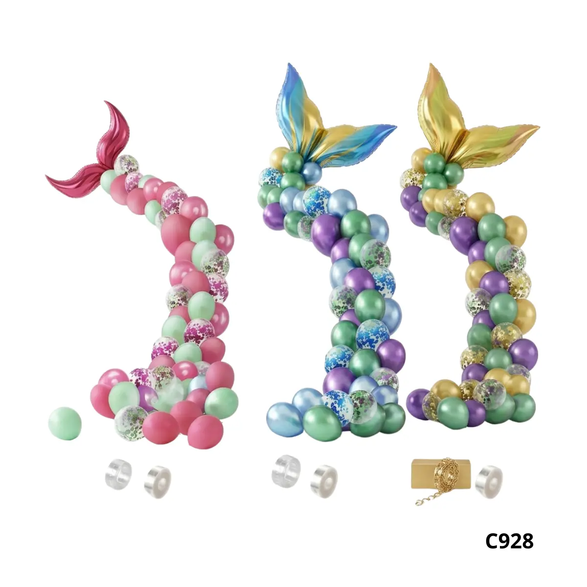 GLOBO BOUQUET COLA SIRENA C928