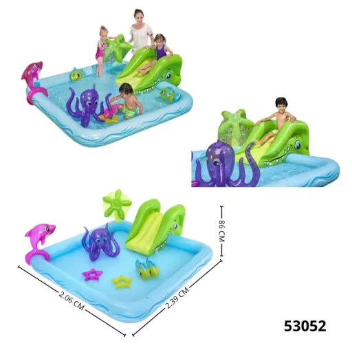53052 BESTWAY 710 X 69 X 342.39M X 2.06M X 86CM FANTASTIC AQUARIUM PLAY CENTER 53052