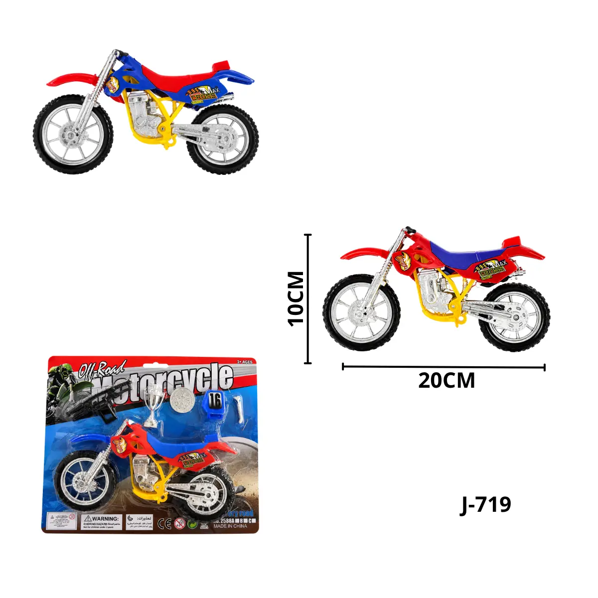MOTO ENCARTONADA J-719
