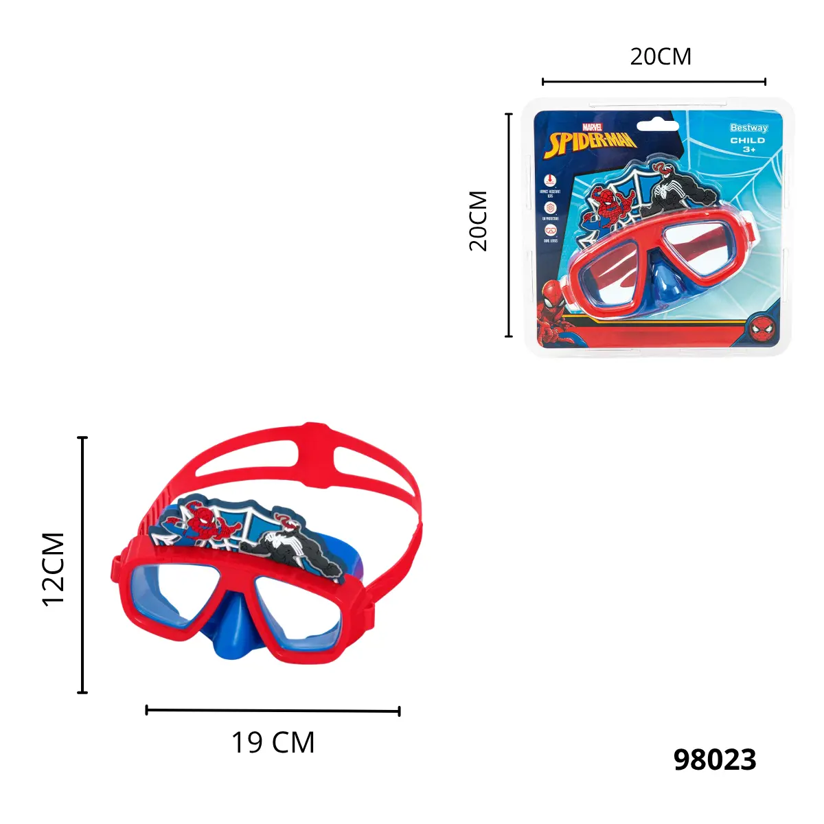 CARETA ACUATICA SPIDERMAN BESTWAY 98023