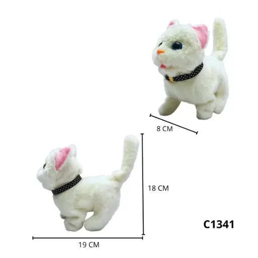 C1341 GATO QUE CAMINA CON SONIDO Y MECANISMO C1341