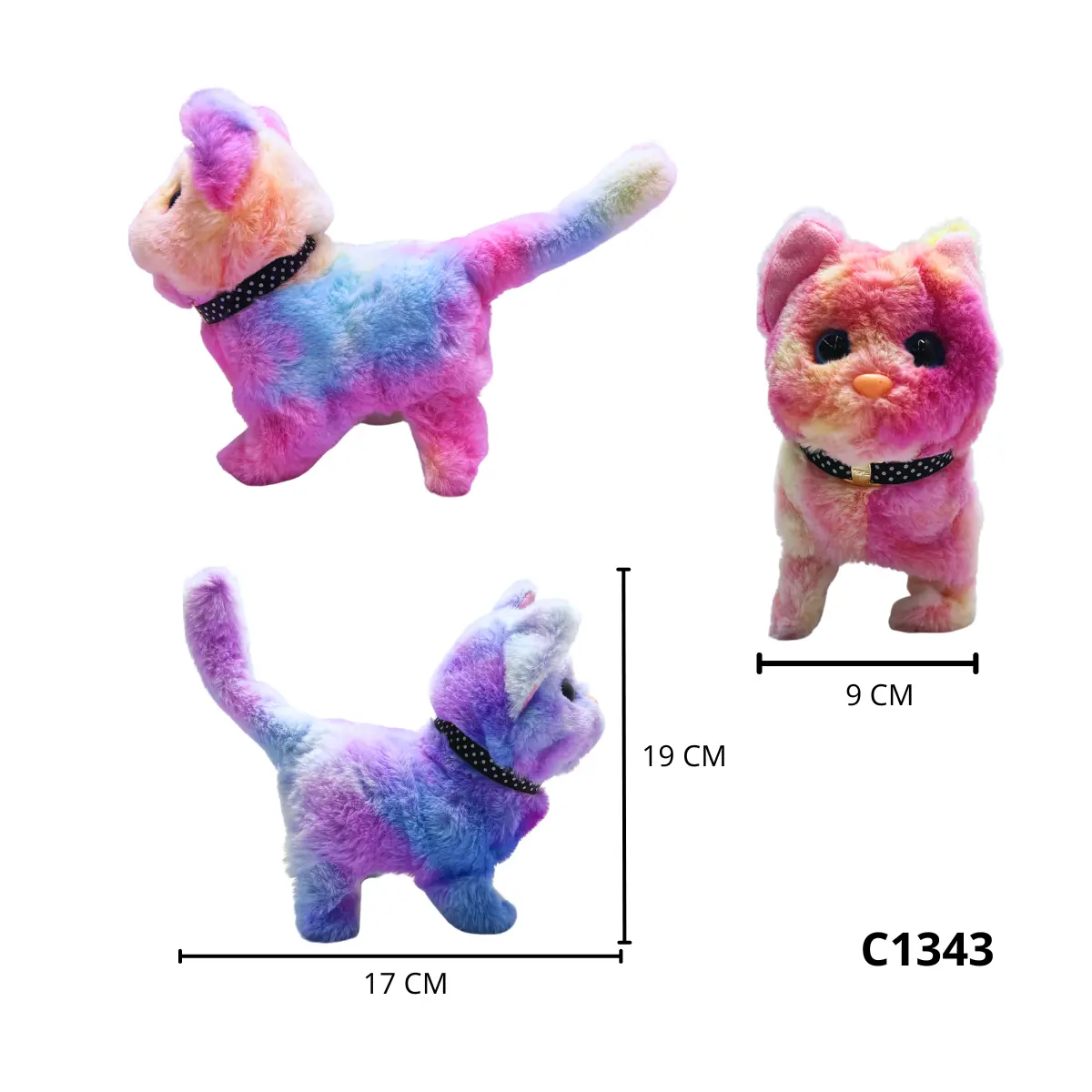GATO CON SONIDO Y MECANISMO QUE CAMINA C1343