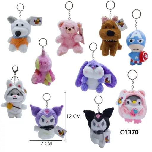 C1370 LLAVERO PELUCHES STD C1370
