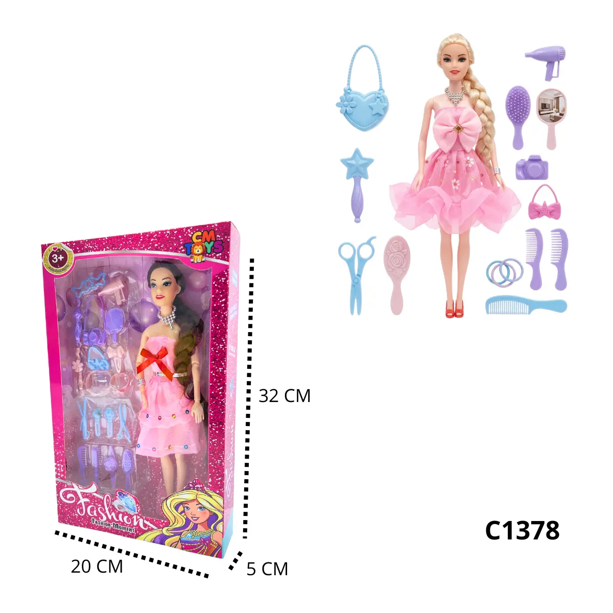 MUÑECA FLACA ACCESORIOS C1378