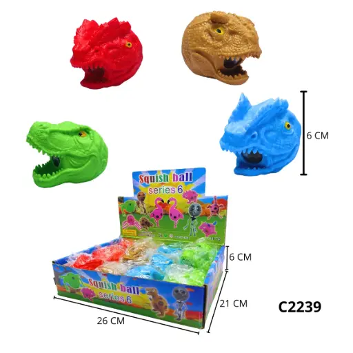 C2239 SQUISHY CABEZA DINO C2239