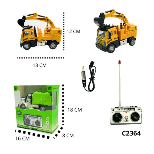 C2364 CAMIONES DE CONTROL REMOTO CINCO MODELOS C2364