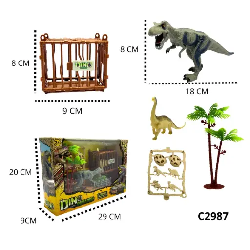 C2987 CAJA SET DINOSAURIO C2987