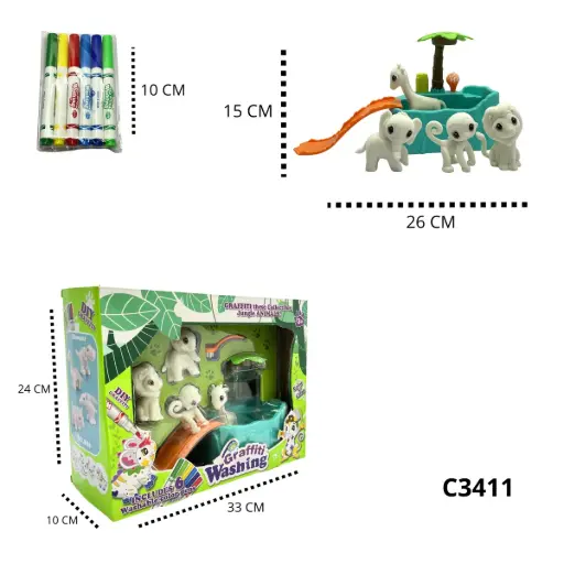 C3411 JUEGO PONYS RODADERO PINTURITAS C3411